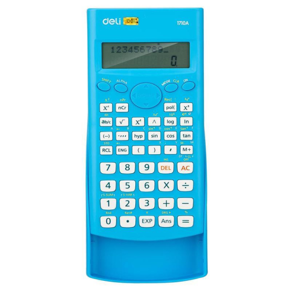 Калькулятор научный Deli E1710A 12-разрядный синий