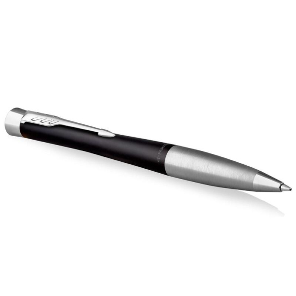 Ручка шариковая Parker Urban Muted Black CT цвет чернил черный цвет  корпуса черный (артикул производителя 2150858)