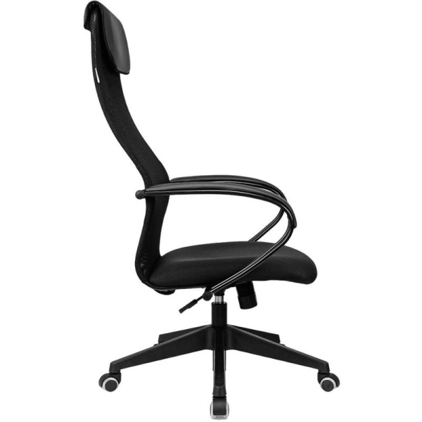 Кресло для руководителя Бюрократ CH-607 черное (сетка/ткань, пластик)