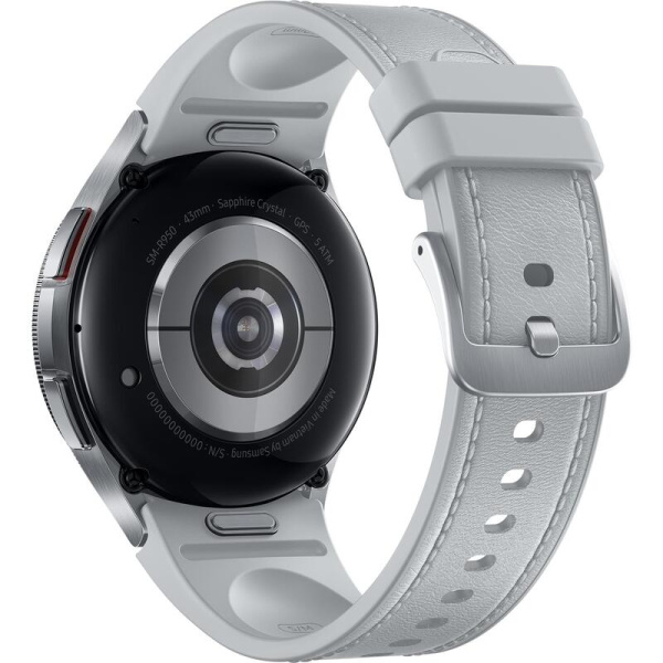 Смарт-часы Samsung Galaxy Watch6 Classic 43 мм серебристые  (SM-R950NZSACIS)