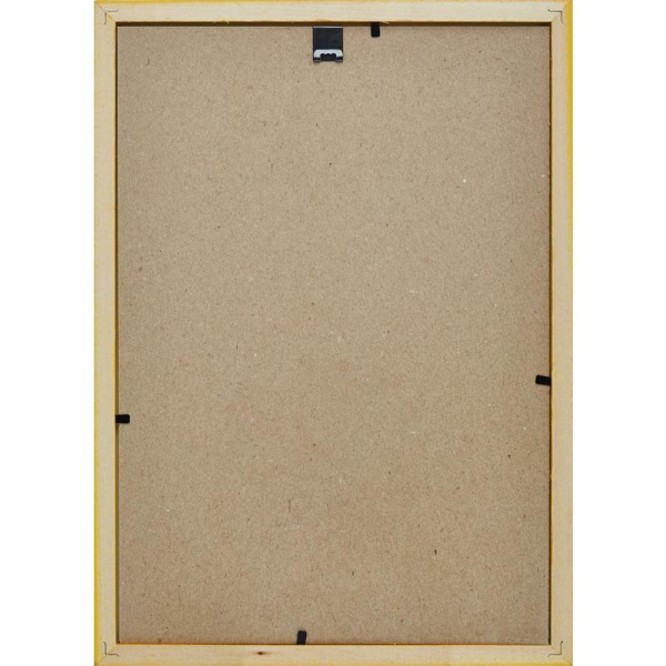 Рамка А4 21х30 см деревянный багет 16 мм желтая