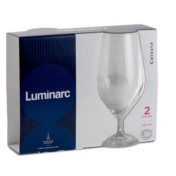 Бокал пивной Luminarc Селест стеклянный 450 мл (2 штуки в упаковке)