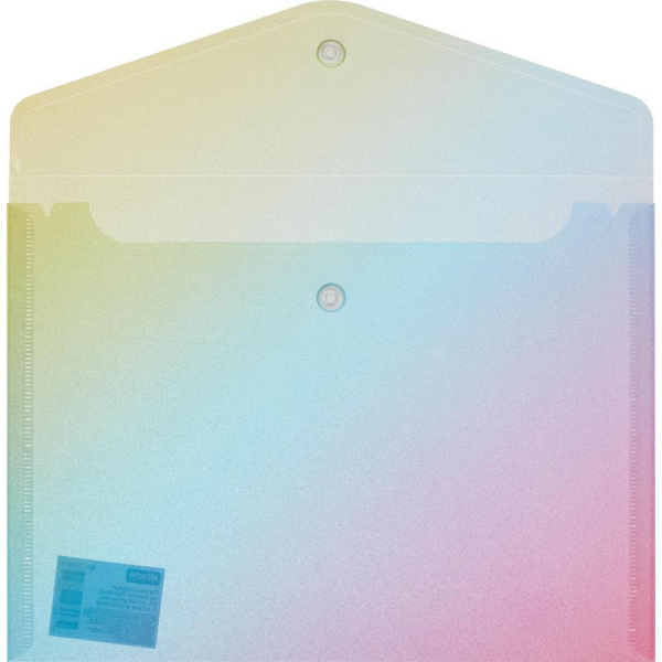 Папка-конверт на кнопке Attache Selection Rainbow А5 180 мкм (3 штуки в  упаковке)