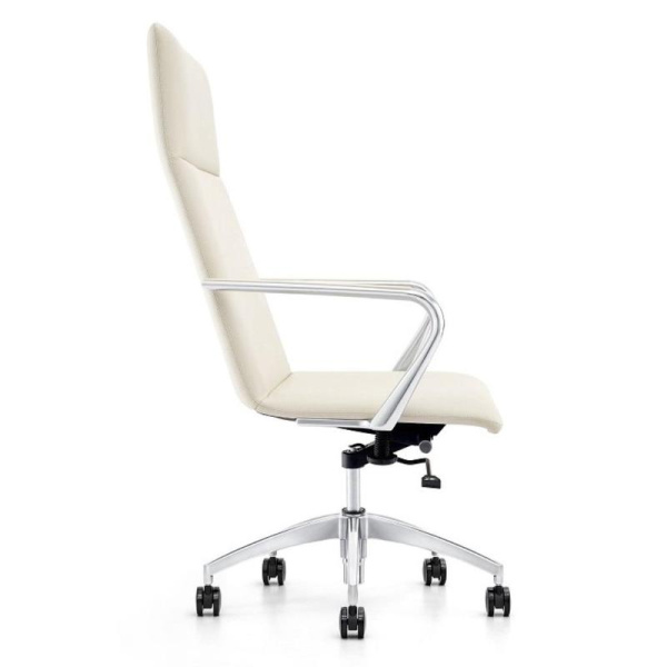 Кресло для руководителя Easy Chair 593 TPU бежевое (искусственная кожа, металл)