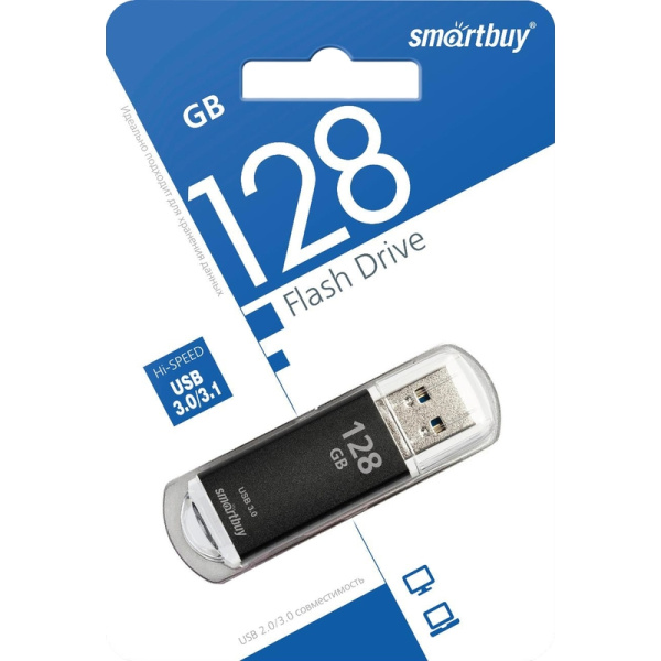 Флешка USB 3.0 128 ГБ Smartbuy V-Cut (SB128GBVC-K3)