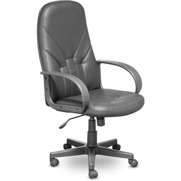 Кресло для руководителя Менеджер/К черное (искусственная кожа, пластик)