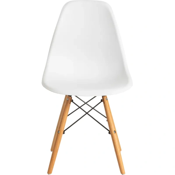 Стул обеденный TetChair Cindy (Eames) 20229 белый (пластик, массив  дерева) Стул обеденный TetChair Cindy (Eames) 20229 белый (пластик, массив  дерева)