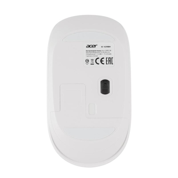 Мышь беспроводная Acer OMR138 белая (ZL.MCEEE.01L)