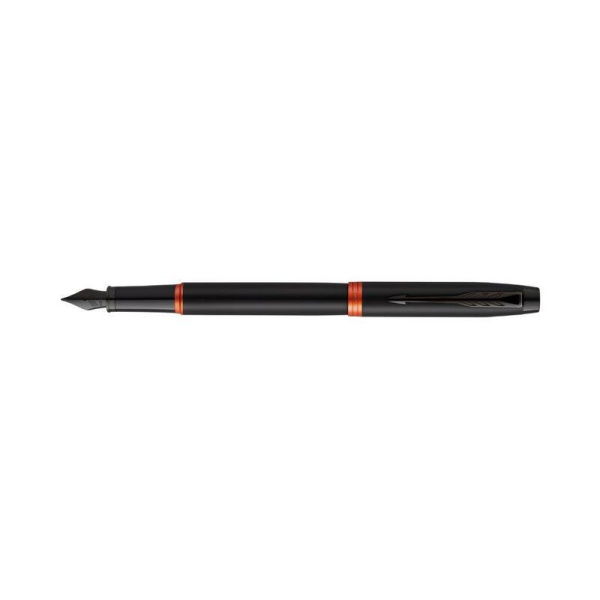 Ручка перьевая Parker IM Professionals Flame Orange BT цвет чернил синий  цвет корпуса черный (артикул производителя 2172943)