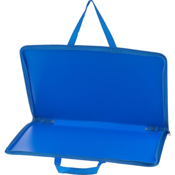 Папка-портфель пластиковая Attache А3 синяя (340x260 мм, 1 отделение)