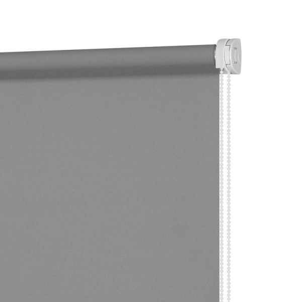 Рулонная штора Плайн серая мини (1000x1600 мм)