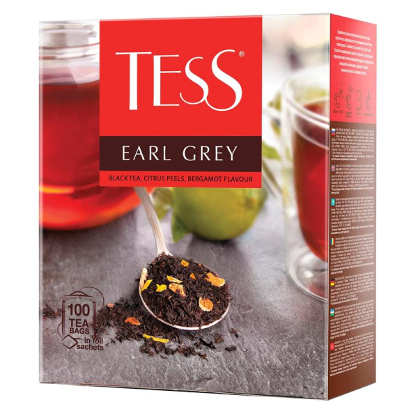 Чай Tess Эрл Грей черный 100 пакетиков