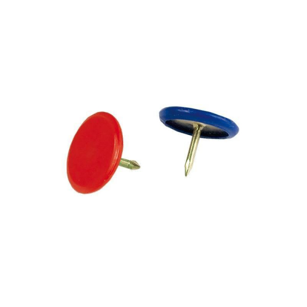 Кнопки канцелярские Milan металлические цветные (70 штук в упаковке)