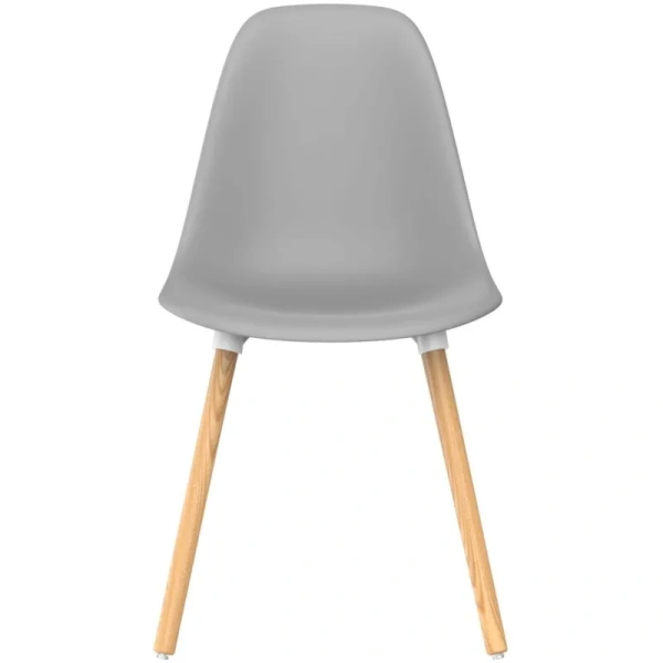 Стул обеденный Brava серый (пластик, массив дерева) Стул обеденный Brava серый (пластик, массив дерева)