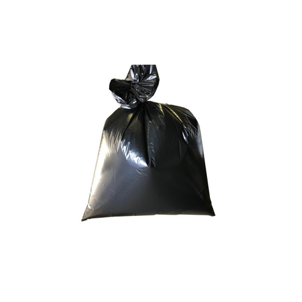 Мешки для мусора на 120 л Luscan черные (ПВД, 50 мкм, в пачке 50 шт,  70х110 см)