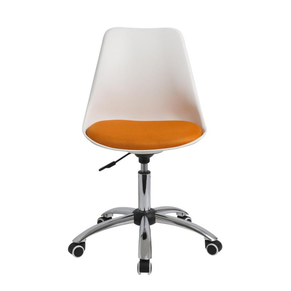 Кресло офисное Easy Chair 212 оранжевое (сетка/ткань, металл)