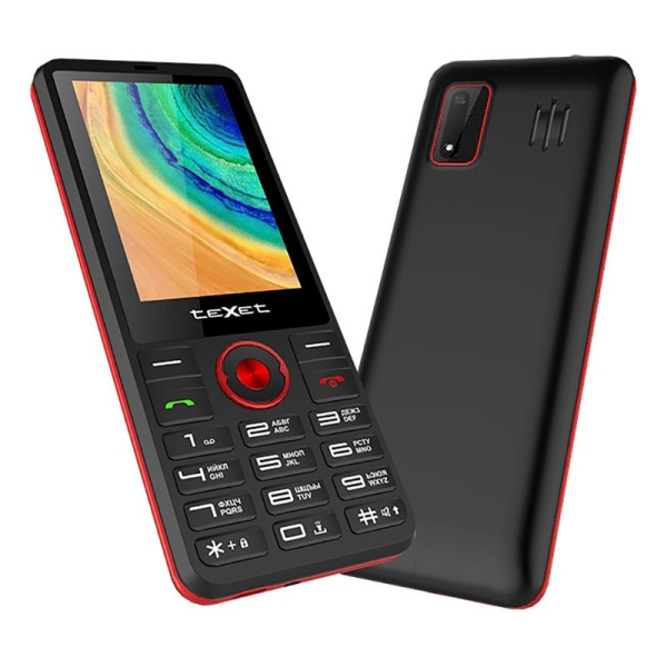 Мобильный телефон Texet TM-321 черный/красный