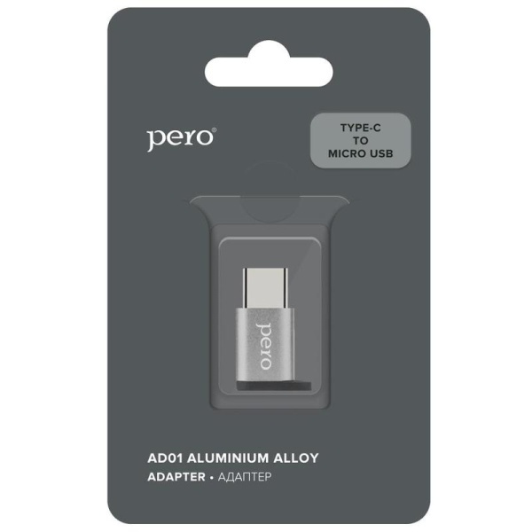 Переходник Pero Micro USB - USB Type-C (4603768350514)