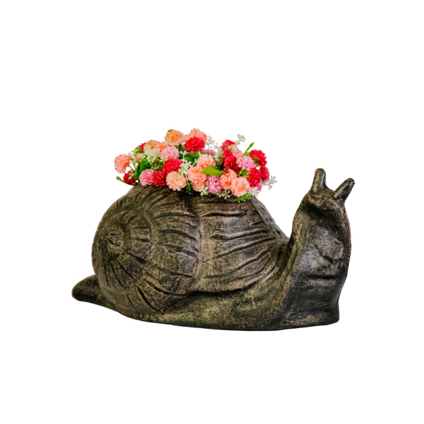 Горшок для цветов GreenShip Planter Snail 10 л бронзовый (50x30x24 см)