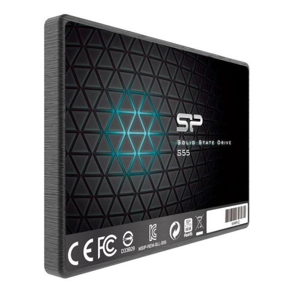 SSD накопитель Silicon Power Slim S55 120 ГБ (SP120GBSS3S55S25)
