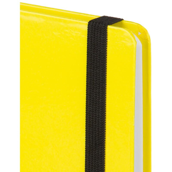 Ежедневник недатированный Attache Неон 7БЦ А5 128 листов желтый с  фиксирующей резинкой