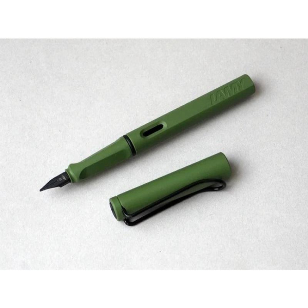 Ручка перьевая Lamy 041 safari EF цвет чернил синий цвет корпуса оливковый (артикул производителя 4035670)