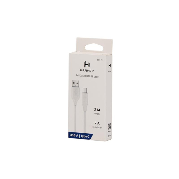 Кабель Harper USB A - USB Type-C 2 метра (H00003041)