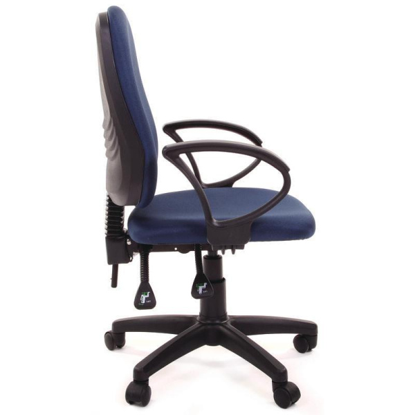 Кресло офисное Easy Chair 318 синее (ткань, пластик)