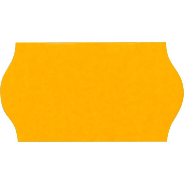 Этикет-лента волна оранжевая 22х12 мм (10 рулонов по 1000 этикеток)
