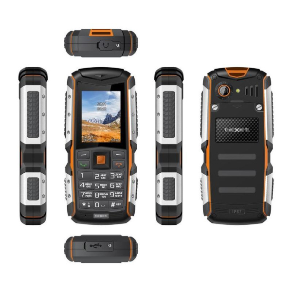 Мобильный телефон Texet ТМ-513R черно-оранжевый