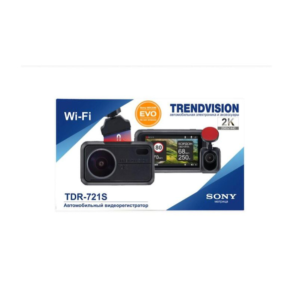 Автомобильный видеорегистратор Trendvision TDR-721S Evo Pro 2К  (TV721SEP)