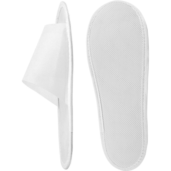 Тапочки одноразовые спанбонд открытый мыс подошва 3 мм белые (100 пар в  упаковке) Тапочки одноразовые спанбонд открытый мыс подошва 3 мм белые (100 пар в  упаковке)