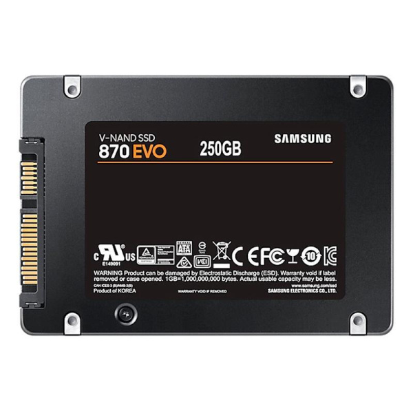 SSD накопитель Samsung  870 EVO 250 ГБ (MZ-77E250BW)