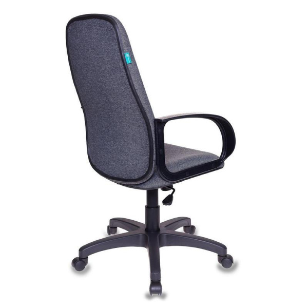 Кресло для руководителя Бюрократ CH-808 серое (ткань, пластик)