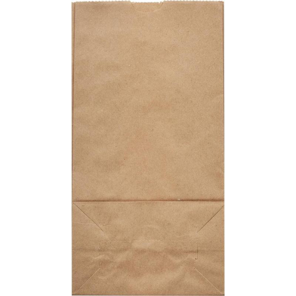 Крафт пакет бумажный коричневый 12х24x8 см (1000 штук в упаковке)