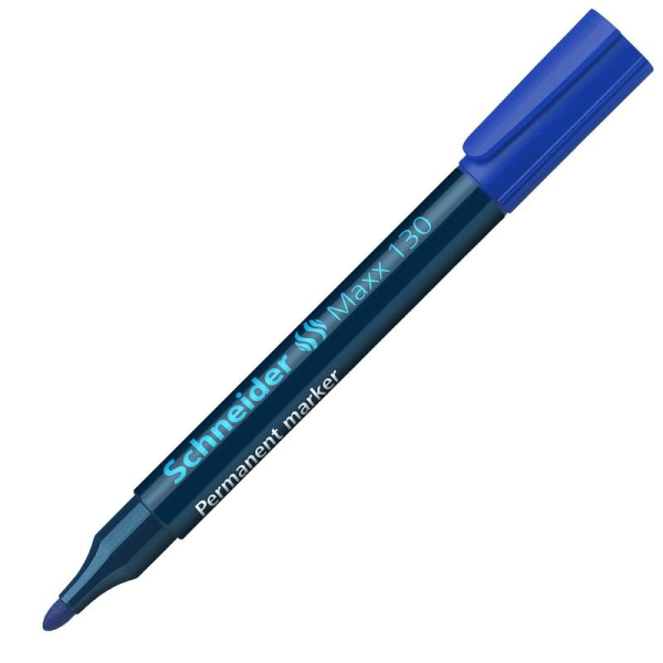 Маркер перманентный Schneider синий (толщина линии 1-3 мм)
