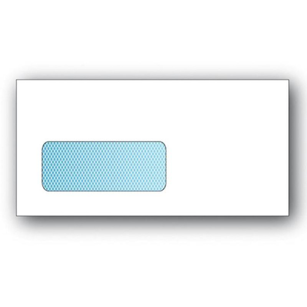 Конверт почтовый BusinessPost E65 (110x220 мм) белый удаляемая лента левое окно (1000 штук в упаковке)