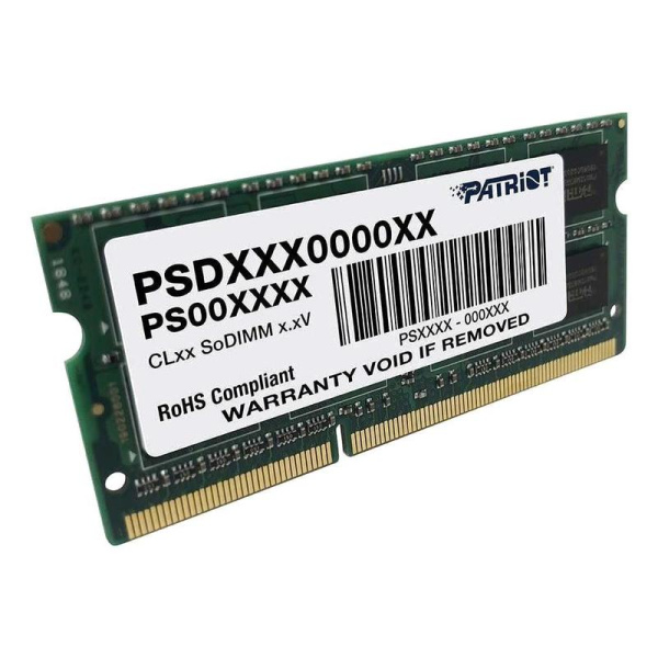 Оперативная память Patriot Memory 8 ГБ PSD38G1600L2S (SO-DIMM DDR3)