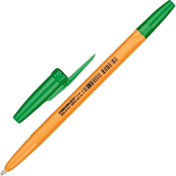 Ручка шариковая неавтоматическая масляная Corvina 51 Vintage зеленая (толщина линии 0,7 мм)