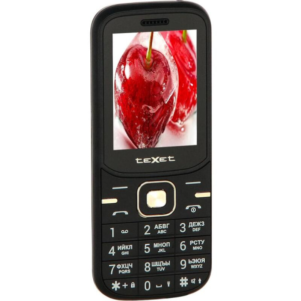 Мобильный телефон teXet TM-216 черный