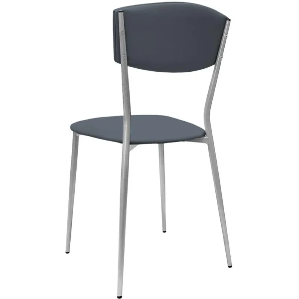 Стул обеденный РС01.00.23 серый (искусственная кожа, металл) Стул обеденный РС01.00.23 серый (искусственная кожа, металл)