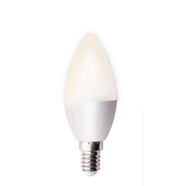 Лампа светодиодная Mega 7 Вт E14 свеча 3000 K теплый белый свет
