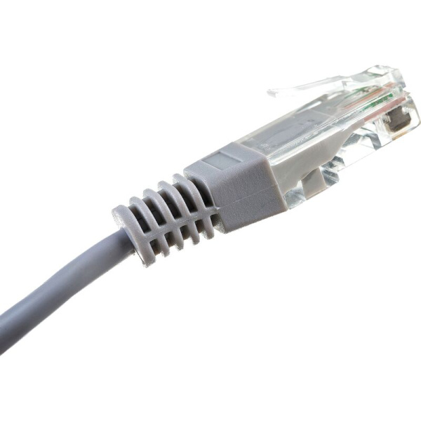 Патч-корд витая пара TWT TWT-45-45-2.0-GY cat 5e 2 м