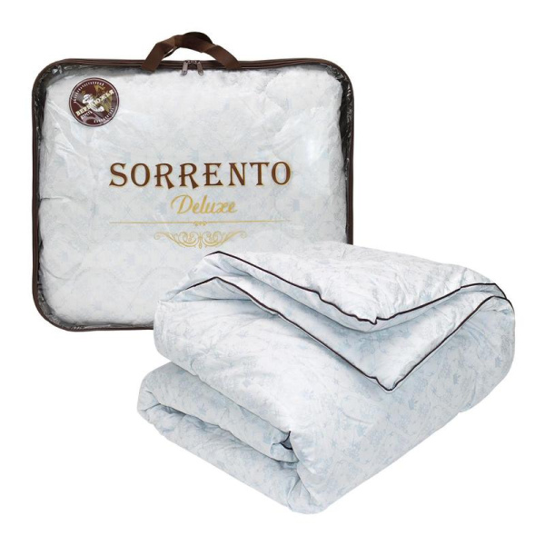 Одеяло 1.5-спальное Sorrento Deluxe 140х205 см стеганое с кантом белое