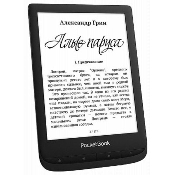Электронная книга PocketBook 628 6 дюймов черная (PB628-P-RU)