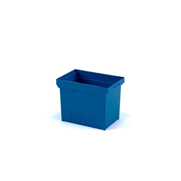 Ящик (лоток) универсальный полипропиленовый I Plast KVR 6442 с усиленным дном 600x400x420 мм синий