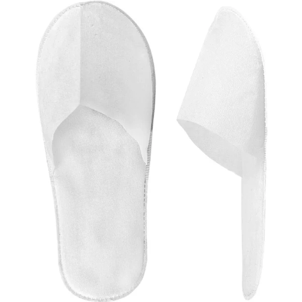 Тапочки одноразовые Спанпро ПЛ-2 спанбонд закрытый мыс подошва 4 мм  белые (100 пар в упаковке) Тапочки одноразовые Спанпро ПЛ-2 спанбонд закрытый мыс подошва 4 мм  белые (100 пар в упаковке)