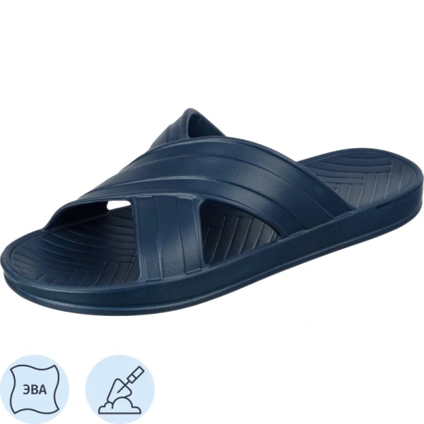 Тапочки резиновые (сланцы) Evart Немо ЭВА синие (размер 40) Тапочки резиновые (сланцы) Evart Немо ЭВА синие (размер 40)