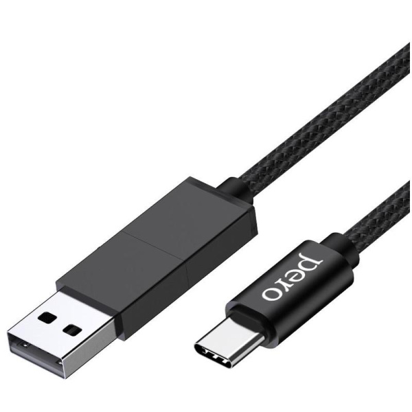 Кабель Pero USB A - USB Type-C - USB Type-C 1 м (4603768350972)