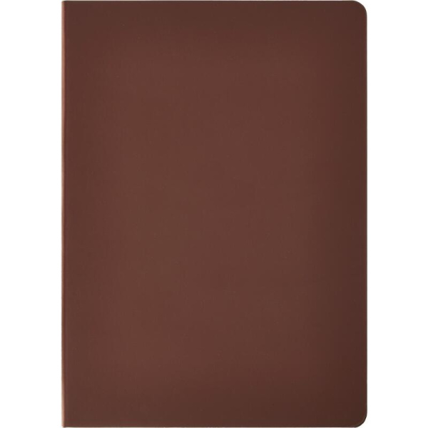 Ежедневник недатированный Attache Soft touch искусственная кожа А5 136 листов коричневый (коричневый обрез)